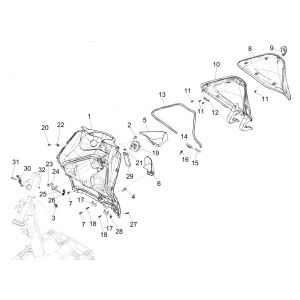 Beenschild Piaggio Liberty 125 IGET 3V ABS Euro 5
