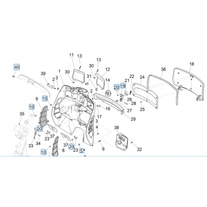 Beenschild Vespa GTS 125 IE ABS Euro 4 2019