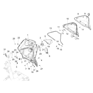 Beenschild Piaggio Liberty 50 4-takt AC IGET 3V Euro 5