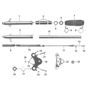 Voorvork Zundapp GTS 50 517-39L0