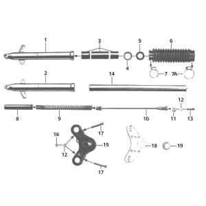 Voorvork Zundapp GTS 50 517-40L5