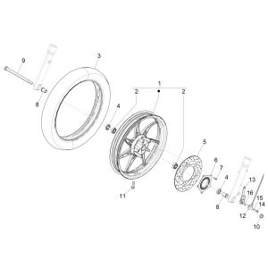 Voorwiel Piaggio Liberty 125 IGET 3V ABS Euro 5