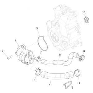Waterpomp Piaggio Beverly 300 HPE 4V ABS Euro 5 2021-2022