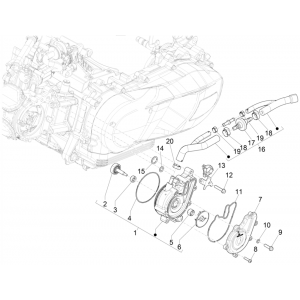 Waterpomp Vespa GTS 125 IE ABS Euro 5 2021