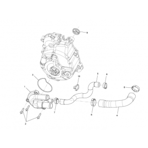 Waterpomp Vespa GTS 300 ie 2008-2016 (met en zonder ABS)