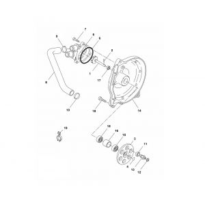 Waterpomp Yamaha Aerox 50 2-takt LC 2013