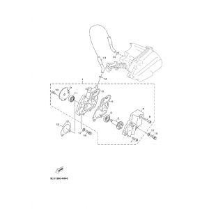 Waterpomp Yamaha Neo's 4-takt 2008→ Left Side Coverwater Pump Kymco AK550i