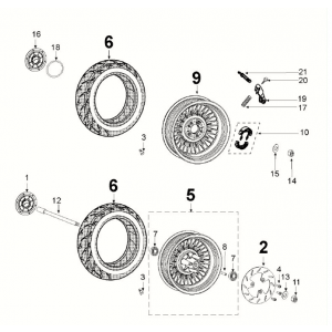 Wheels Peugeot Django 4-takt E5