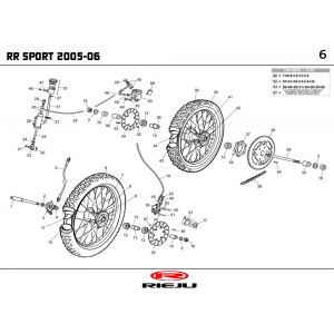 Wielen Rieju RR sport blauw 2005 2-Takt