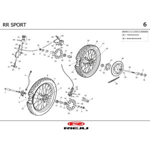 Wielen Rieju RR sport zwart 2004 2-takt
