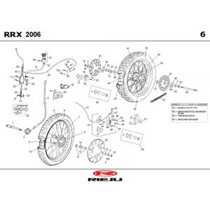 Wielen Rieju RRX blauw 2009 2-Takt