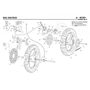 Wielen Rieju Rs2 blauw 2005 2-takt