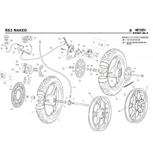 Wielen Rieju Rs2 Naked zwart 2009 2-takt