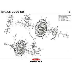 Wielen Rieju Spike blauw 2001 2-takt
