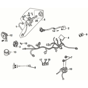 Wire harness Sym Fiddle IV 125i LC ABS E5 2020-2021