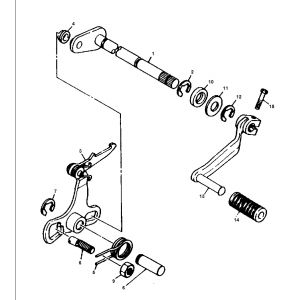Schakelpedaal Yamaha DT-50 MX