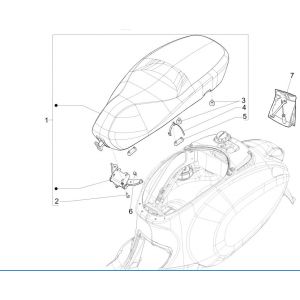 Zadel Vespa Primavera 125 3V IE ABS