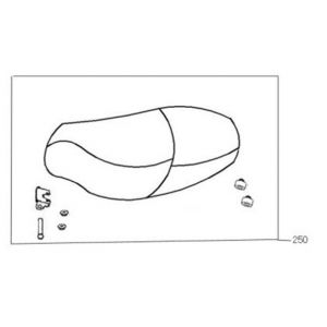 Zadel Berini Sprint flat antraciet