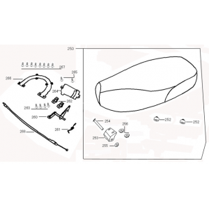 Zadel Edwards Maple V50-2 125 zilver