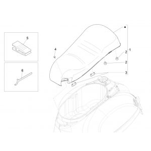 Zadel Vespa GTS 300 HPE 4V IE ABS Euro 4 2019