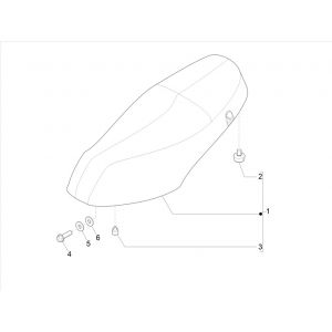 Zadel Piaggo Zip 50 4-takt IGET 3V Euro 5