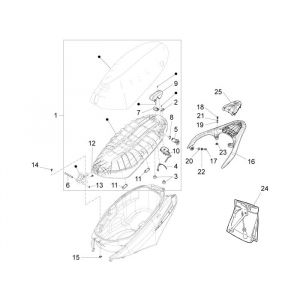Zadel Piaggio New Fly 4-takt 2V