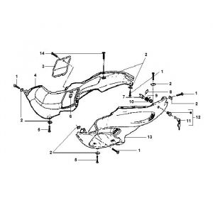 Motorschermen Gilera Runner 50 2-takt LC 1998-2005