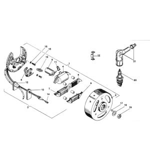 Ontsteking - Stator - Vliegwiel Zundapp 4 versnellingen nieuw type
