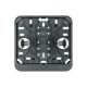 Kentekenplaat houder liggend zwart 15cm breedte x 13cm hoogte binnenmaats