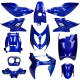 Kappenset Yamaha Aerox / MBK Nitro Candy blauw (tot 2013) 12-delig Mezoly