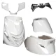 Kappenset SP look Piaggio Zip 2000→50cc 2/4-takt glanswit 5-delig