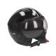 Jethelm Vito Moda glans zwart + zwarte voering