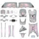 Kappenset AGM VX(S) / BTC Riva(S) / GTS Toscana / Senzo Rivalux Amethyst cameleon 21-delig