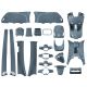 Kappenset AGM VX(S) / BTC Riva(S) / GTS Toscana / Senzo Rivalux nardo grey 21-delig