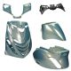 Kappenset SP look Piaggio Zip 2000→50cc 2/4-takt blauw grijs metallic Mezoly 5-delig