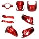 Kappenset SYM Fiddle 2 bordeaux rood DMP 8-delig