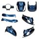 Kappenset SYM Fiddle 2 donkerblauw DMP 8-delig