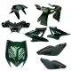 Kappenset Yamaha Aerox / MBK Nitro groen (tot 2013) 8-delig