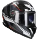 Integraalhelm LS2 Vector II Carbon Savage FF811 wit / rood