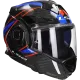 Flip-backhelm LS2 Advant X Carbon Future II FF901 blauw / rood