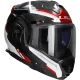 Flip-backhelm LS2 Advant X Spectrum FF901 zwart / wit / rood