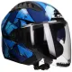 Jethelm LS2 Copter II Kanji OF600 blauw