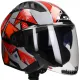 Jethelm LS2 Copter II Kanji OF600 grijs / rood