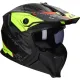 Jethelm LS2 Drifter Devor OF606 matzwart / fluor geel