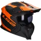 Jethelm LS2 Drifter Mud OF606 matzwart / oranje