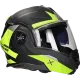 Flip-backhelm LS2 Advant X Oblivion FF901 matzwart / fluor geel