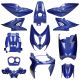 Kappenset Yamaha Aerox / MBK Nitro Sapphire blauw metallic (tot 2013) 12-delig Mezoly