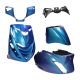 Kappenset SP look Piaggio Zip 2000→50cc 2/4-takt cameleon exclusive ijs blauw groen en paars Mezoly 5-delig
