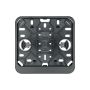 Kentekenplaat houder liggend zwart 15cm breedte x 13cm hoogte binnenmaats