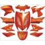 Kappenset Yamaha Aerox / MBK Nitro oranje (tot 2013) 11-delig